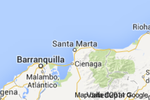  Map of Santa Marta Colombia