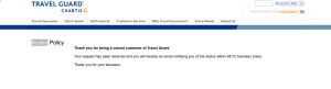 Receipt by Travelguard